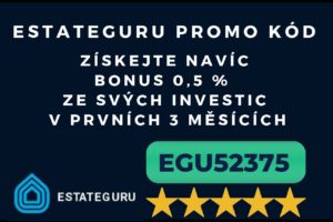 EstateGuru promo kód (EstateGuru referral code). Bonus.