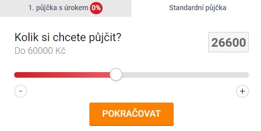 žádost na online úvěr na splátky