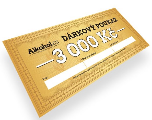 Dárkové karty na alkohol od 500 Kč
