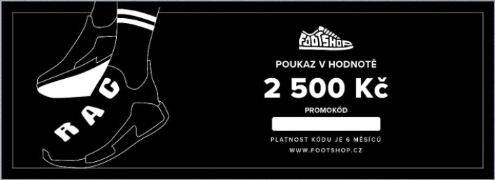 Dárkový poukaz Footshop 2500 Kč