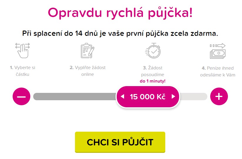 Kamali půjčka na 2 měsíce při prodloužení