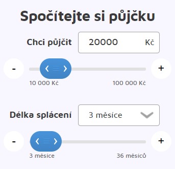 Půjčka na 3 měsíce kalkulačka online