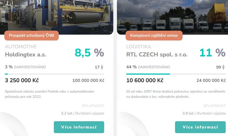 Nabídka dluhopisů Dluhopisomat