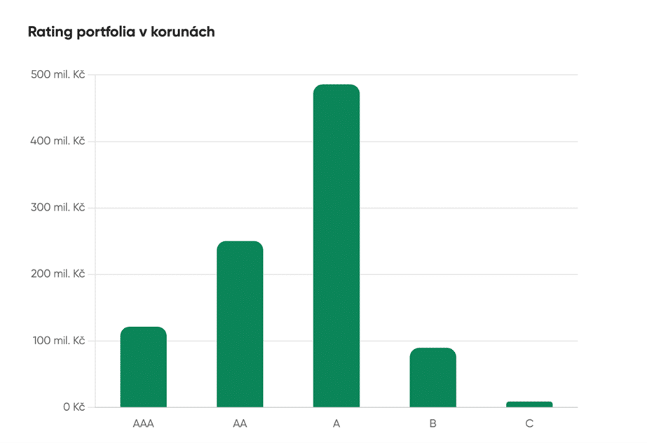 Rating portfolia v CZK